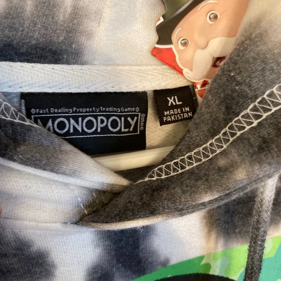 Official Hasbro Monopoly Graphic Hoodie Sweatshirt - Picture 3 of 3